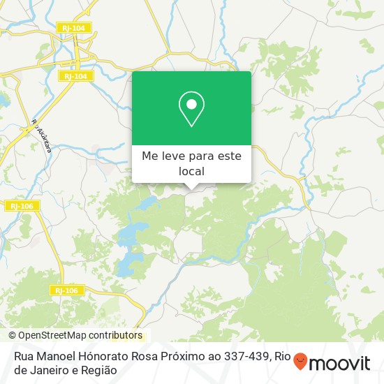 Rua Manoel Hónorato Rosa Próximo ao 337-439 mapa