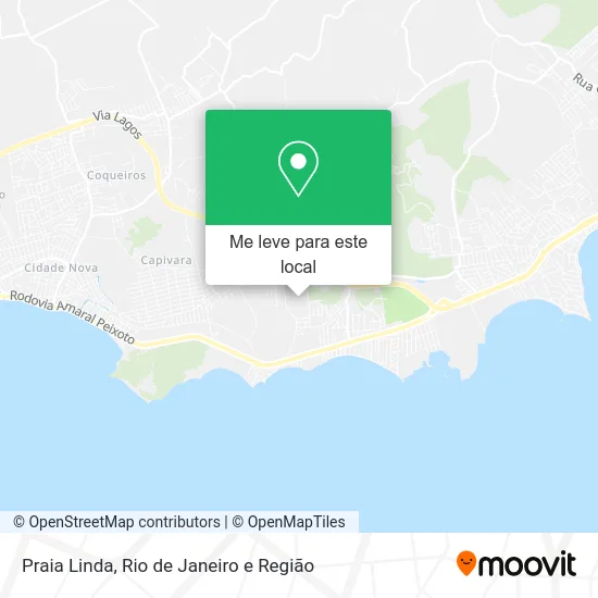 Praia Linda mapa
