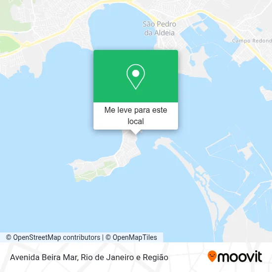 Avenida Beira Mar mapa