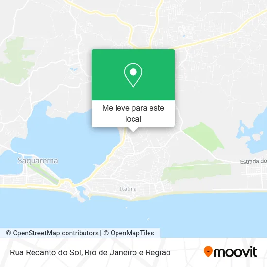 Rua Recanto do Sol mapa
