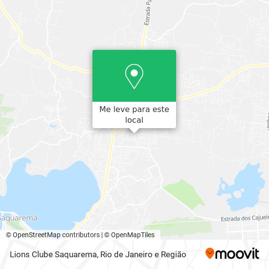 Lions Clube Saquarema mapa