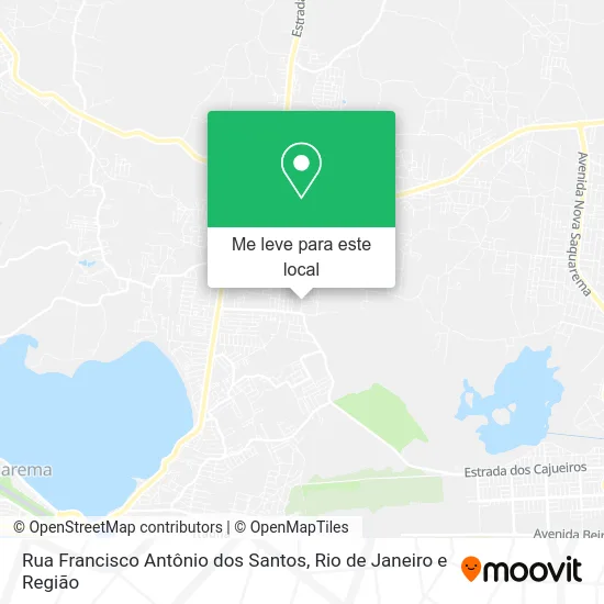 Rua Francisco Antônio dos Santos mapa
