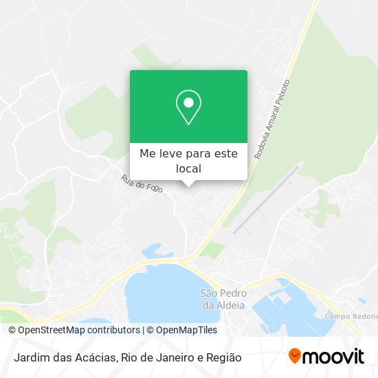 Jardim das Acácias mapa