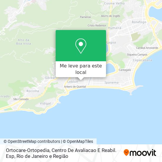 Ortocare-Ortopedia, Centro De Avaliacao E Reabil. Esp mapa