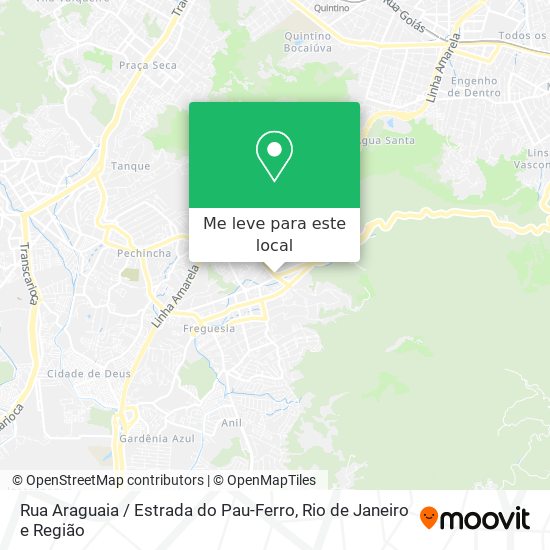 Rua Araguaia / Estrada do Pau-Ferro mapa