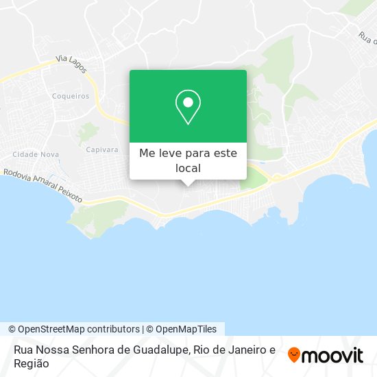 Rua Nossa Senhora de Guadalupe mapa