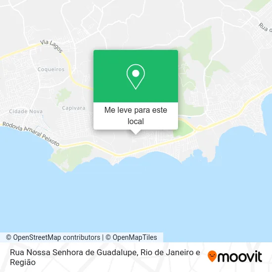 Rua Nossa Senhora de Guadalupe mapa