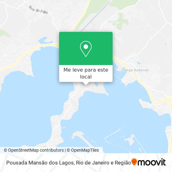 Pousada Mansão dos Lagos mapa