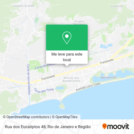 Rua dos Eucaliptos 48 mapa