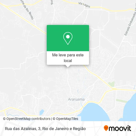 Rua das Azaléias, 3 mapa