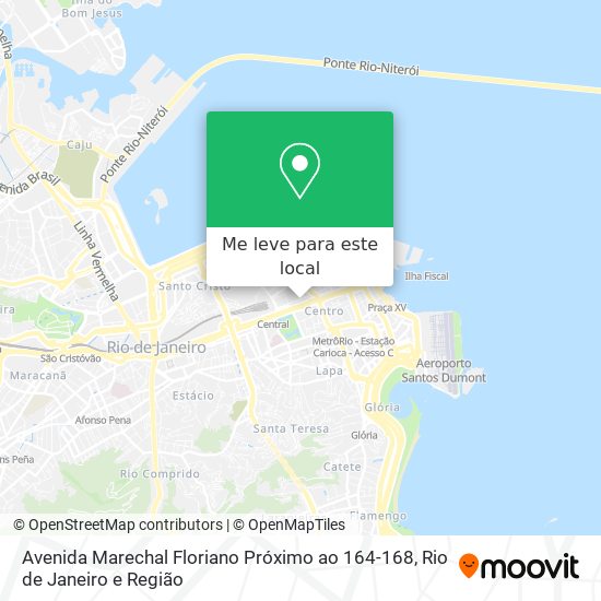 Avenida Marechal Floriano Próximo ao 164-168 mapa