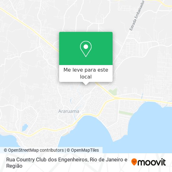 Rua Country Club dos Engenheiros mapa