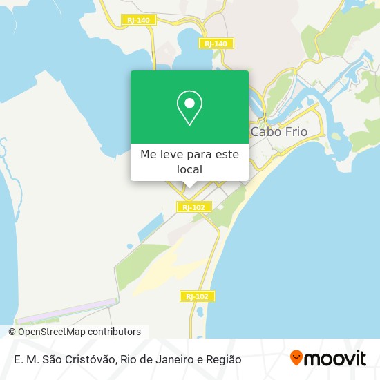 E. M. São Cristóvão mapa