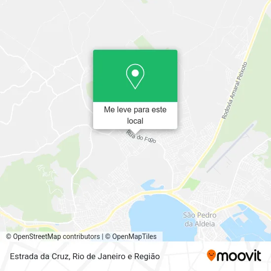 Estrada da Cruz mapa