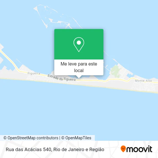 Rua das Acácias 540 mapa