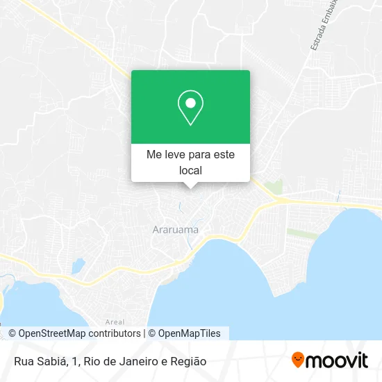 Rua Sabiá, 1 mapa