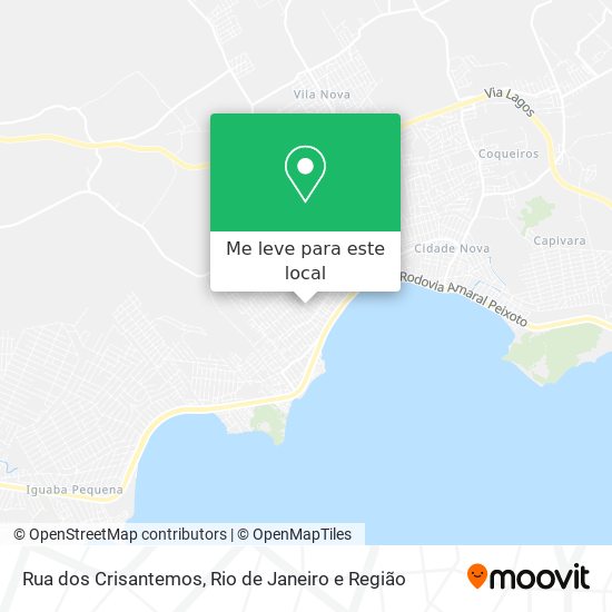 Rua dos Crisantemos mapa