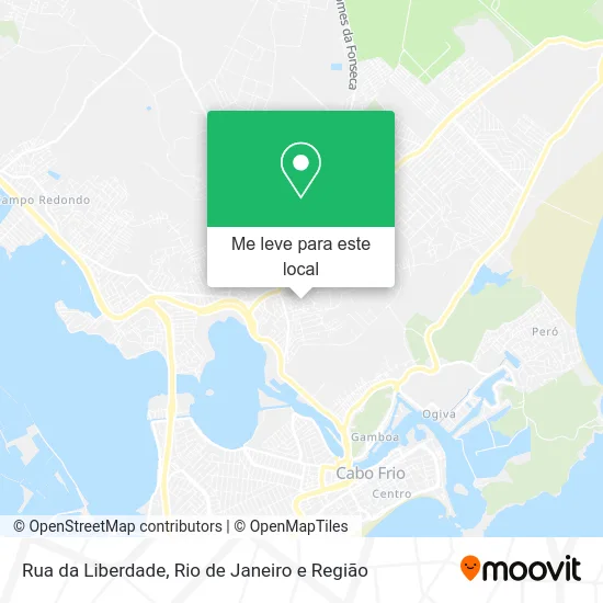 Rua da Liberdade mapa