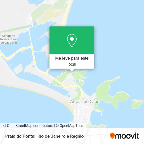 Praia do Pontal mapa