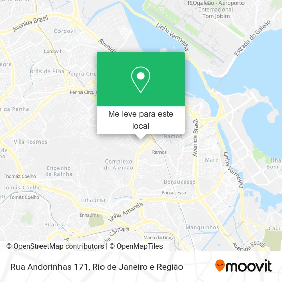 Rua Andorinhas 171 mapa