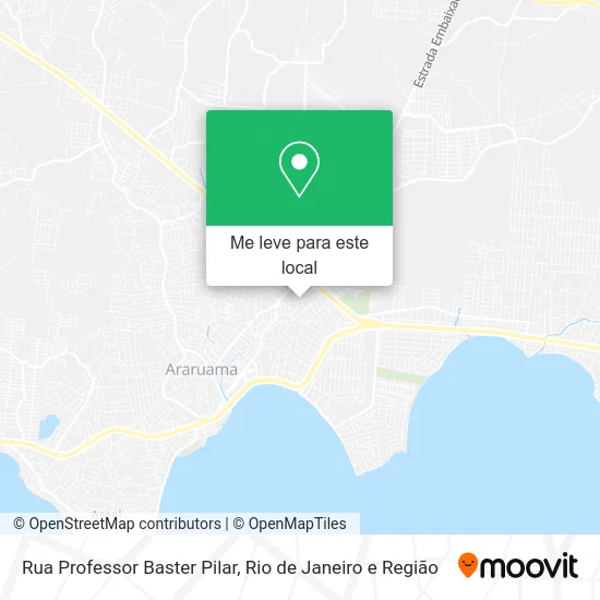 Rua Professor Baster Pilar mapa