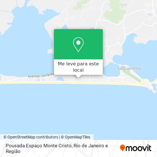 Pousada Espaço Monte Cristo mapa