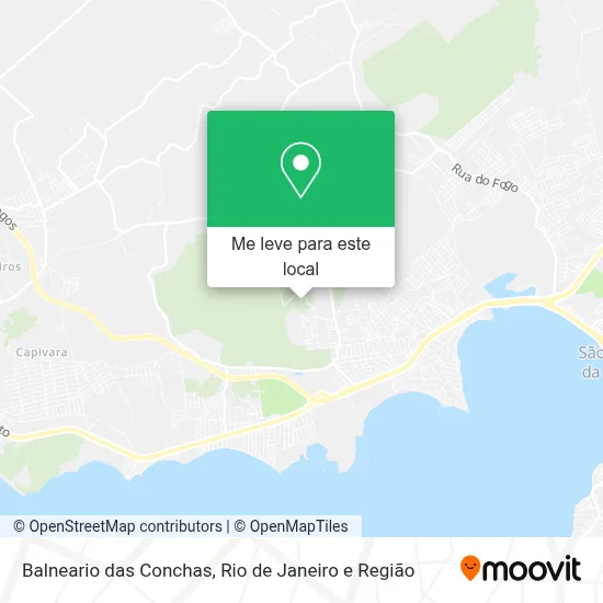 Balneario das Conchas mapa