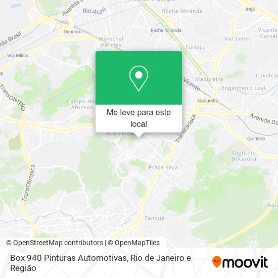 Box 940 Pinturas Automotivas mapa