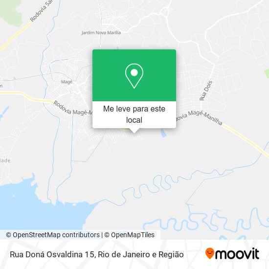 Rua Doná Osvaldina 15 mapa