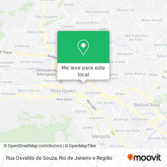 Rua Osvaldo de Souza mapa