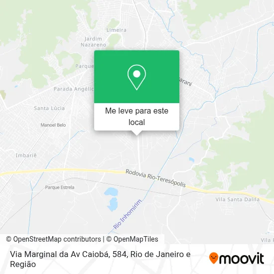 Via Marginal da Av Caiobá, 584 mapa