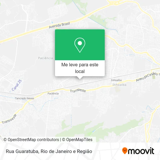 Rua Guaratuba mapa