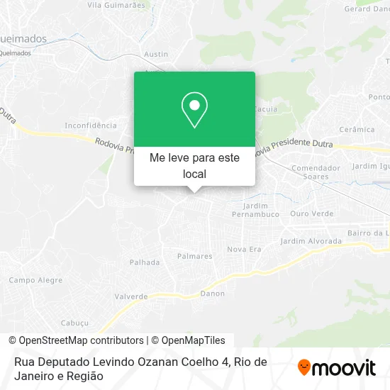 Rua Deputado Levindo Ozanan Coelho 4 mapa