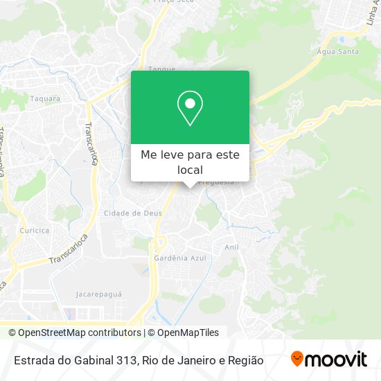 Estrada do Gabinal 313 mapa