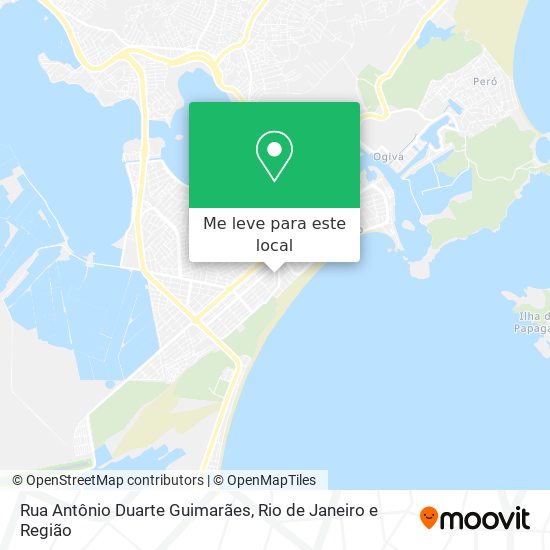 Rua Antônio Duarte Guimarães mapa