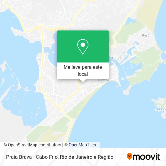 Praia Brava - Cabo Frio mapa