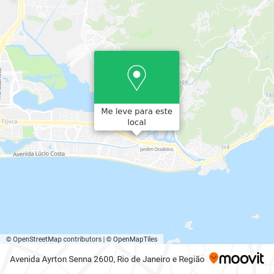 Avenida Ayrton Senna 2600 mapa