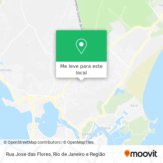 Rua Jose das Flores mapa