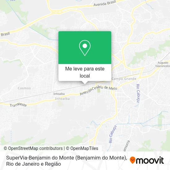 SuperVia-Benjamin do Monte (Benjamim do Monte) mapa