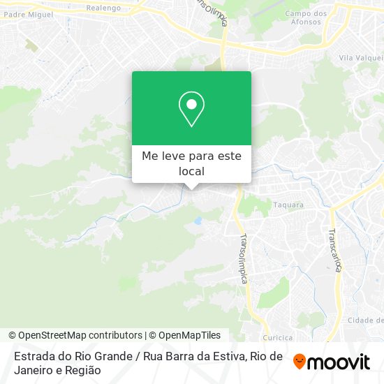 Estrada do Rio Grande / Rua Barra da Estiva mapa