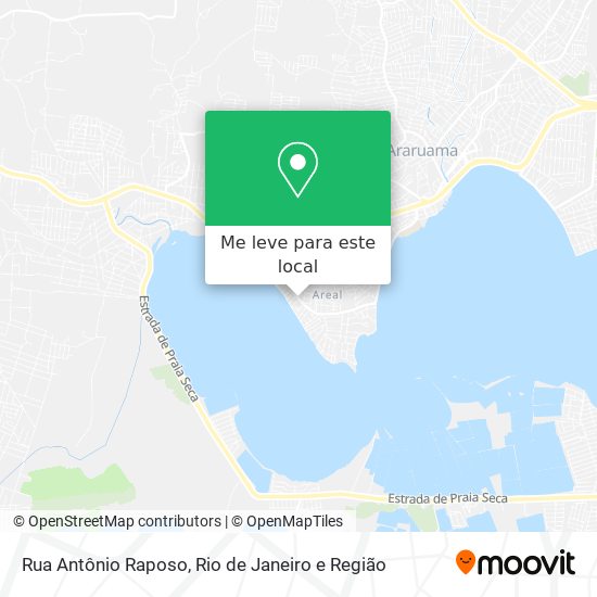 Rua Antônio Raposo mapa