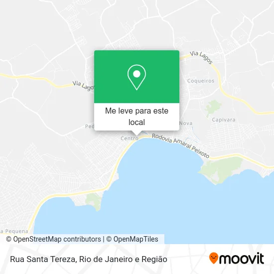 Rua Santa Tereza mapa