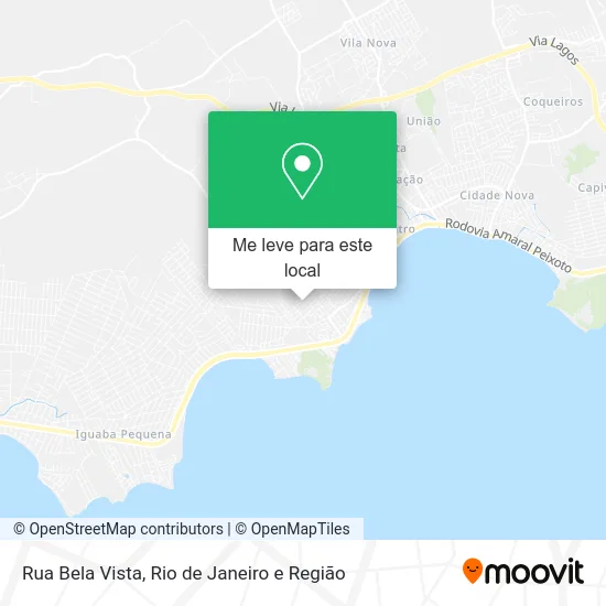 Rua Bela Vista mapa
