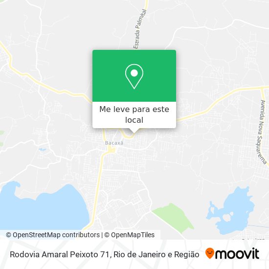 Rodovia Amaral Peixoto 71 mapa