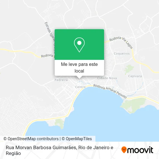 Rua Morvan Barbosa Guimarães mapa