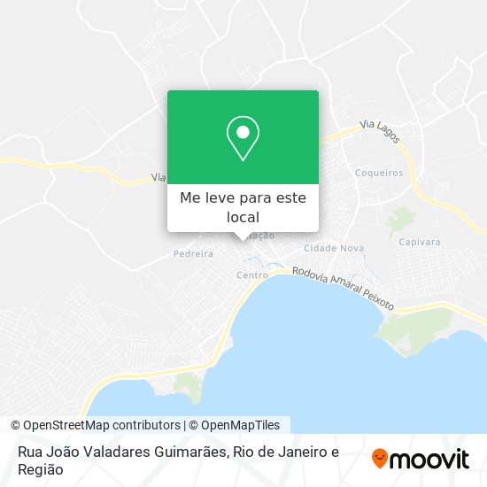 Rua João Valadares Guimarães mapa