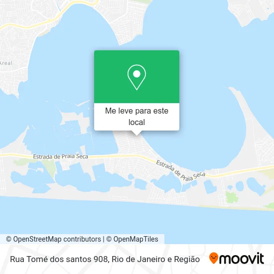 Rua Tomé dos santos 908 mapa