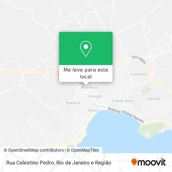 Rua Celestino Pedro mapa