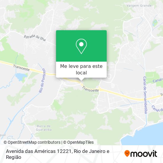 Avenida das Américas 12221 mapa