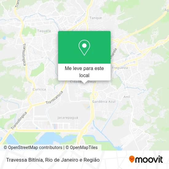 Travessa Bitínia mapa